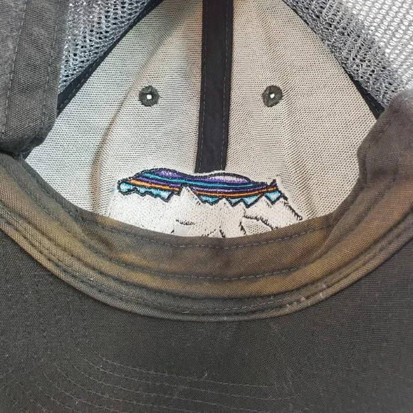 Patagonia Trucker Hats Mens Snap Back Mesh flaws - Picture 2 of 13